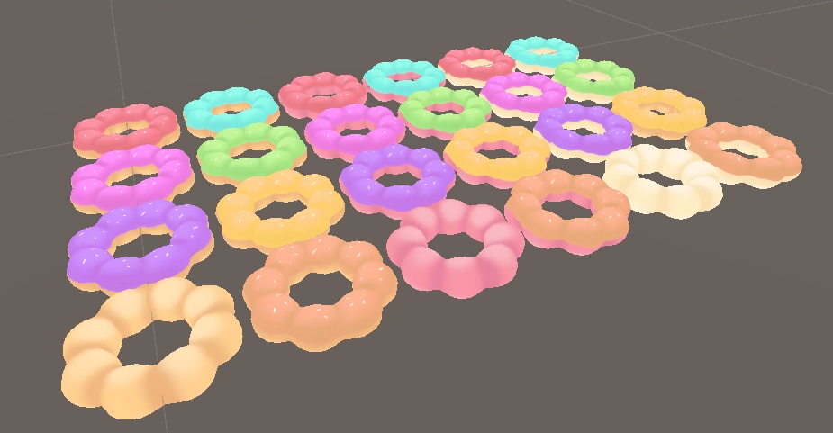 【VRC】かわいすぎる!ポンデドーナツ【3パターン7色セット】