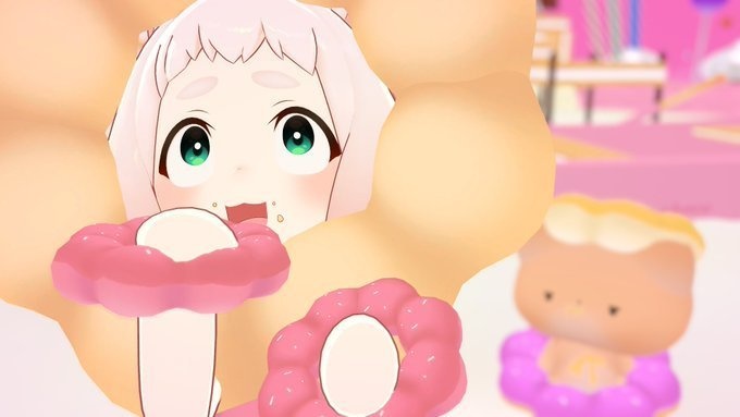 【VRC】かわいすぎる!ポンデドーナツ【3パターン7色セット】