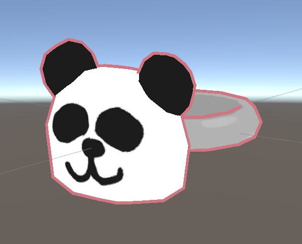 【VRC】かわいい!パンダイヤリング&パンダ指輪のセット