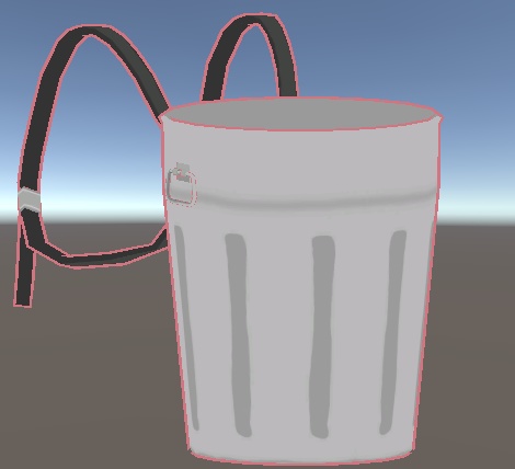 【VRC】かわいい!ゴミバケツリュックサック🎒