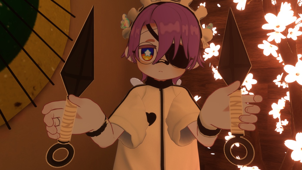 【VRC】かっこかわいい!持ったり持ち替えたりできる!クナイ!