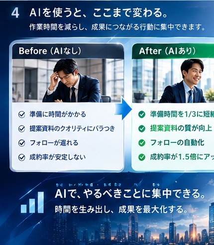 営業マンのためのAI仕事時短キット|ChatGPTで商談・提案・追客を効率化