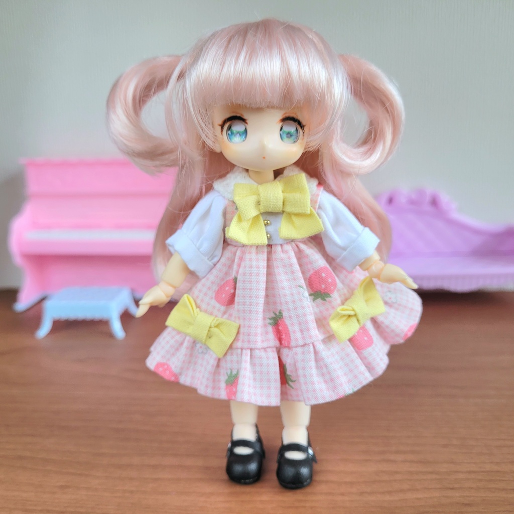 【4inch】くるりんハーフツイン ベビーピンク