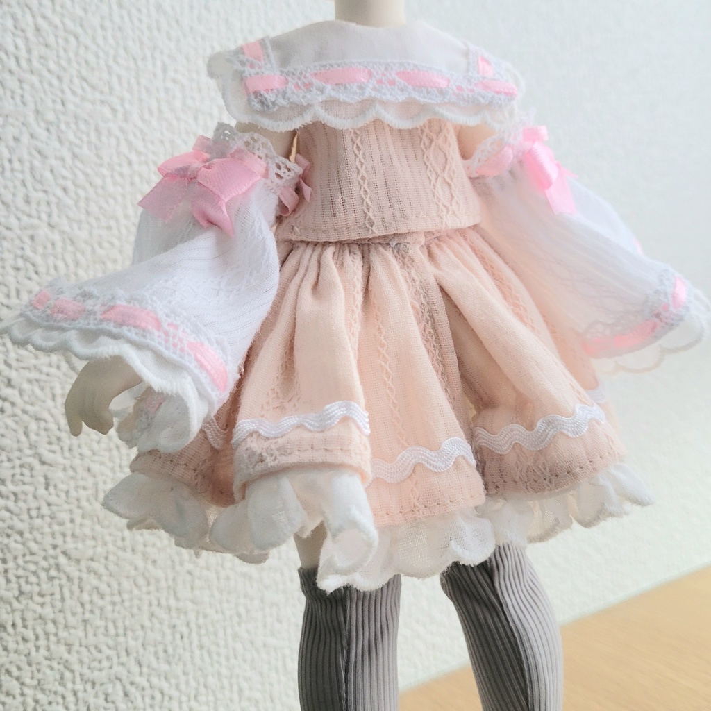 【1/6服】ピンク霊夢セット