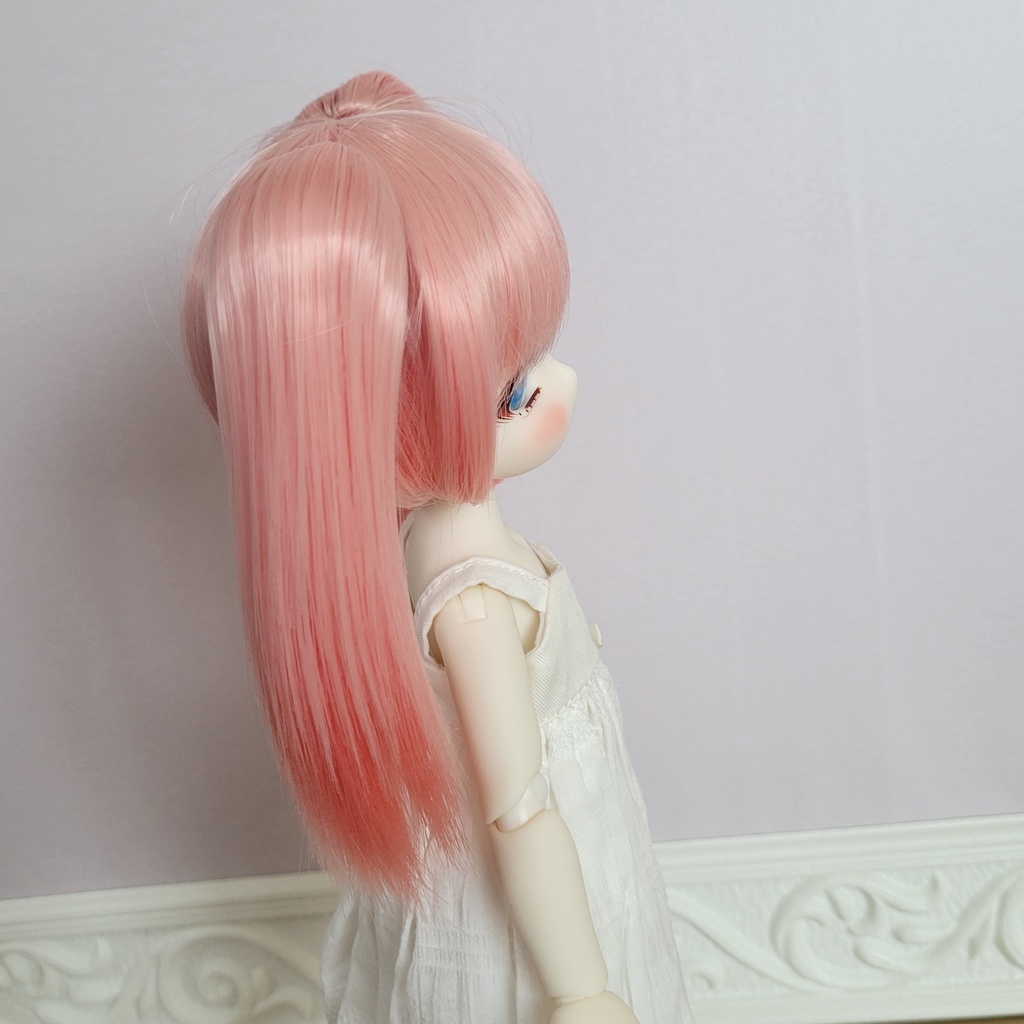 7・9inch 　ミックスツインテール　チェリーピンク