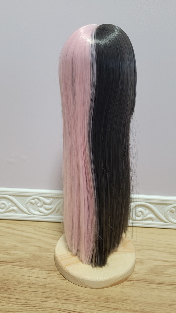 7・9inch ジェミニ姫カット 黒×ピンク