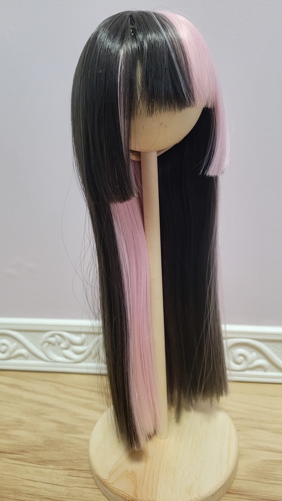 7・9inch ジェミニ姫カット 黒×ピンク