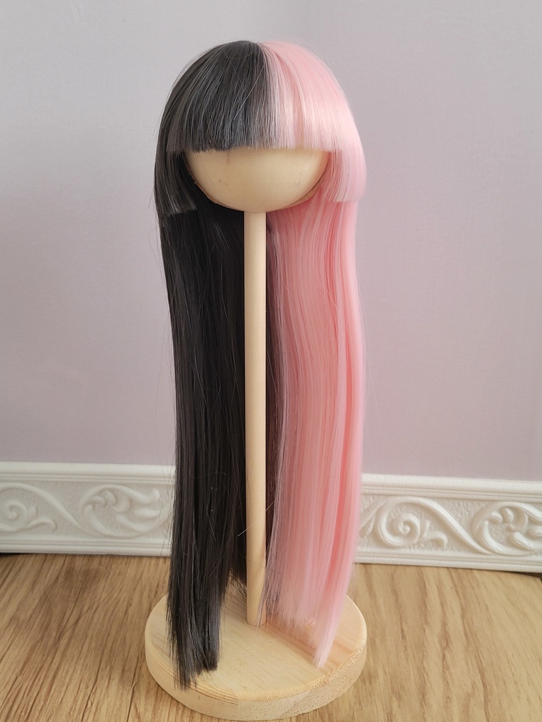 7・9inch ジェミニ姫カット 黒×ピンク