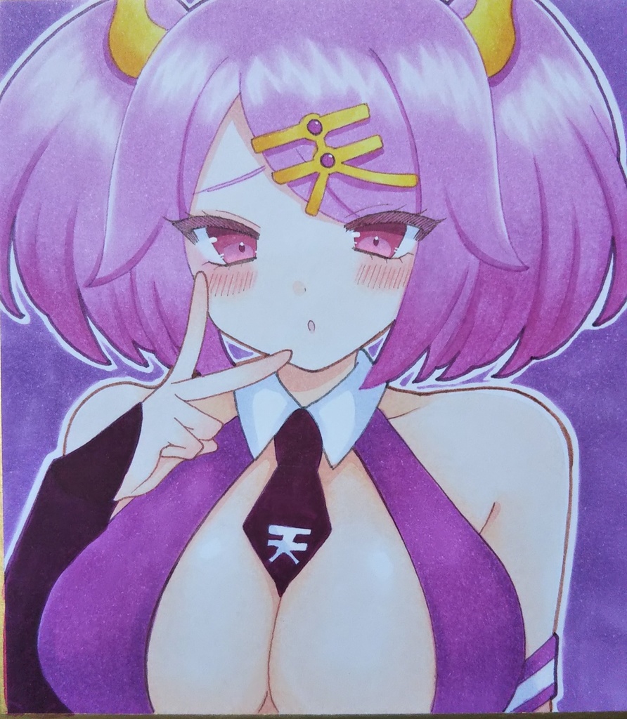 麻雀ファイトガール 手描きイラスト