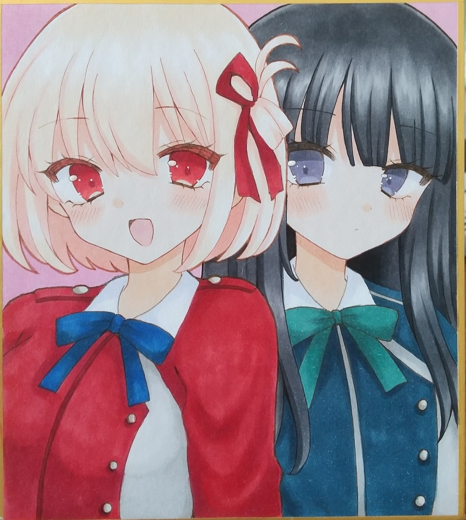 リコリコ 手描きイラスト