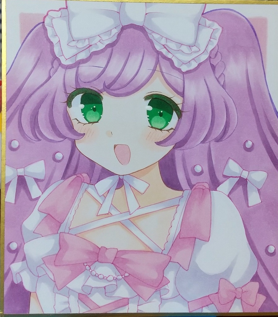プリパラ 手描き色紙