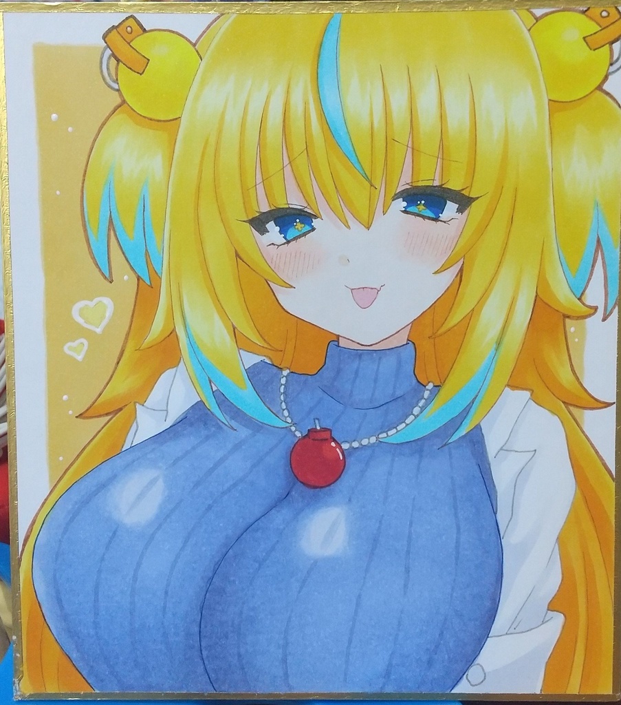ボンバーガール 手描きイラスト