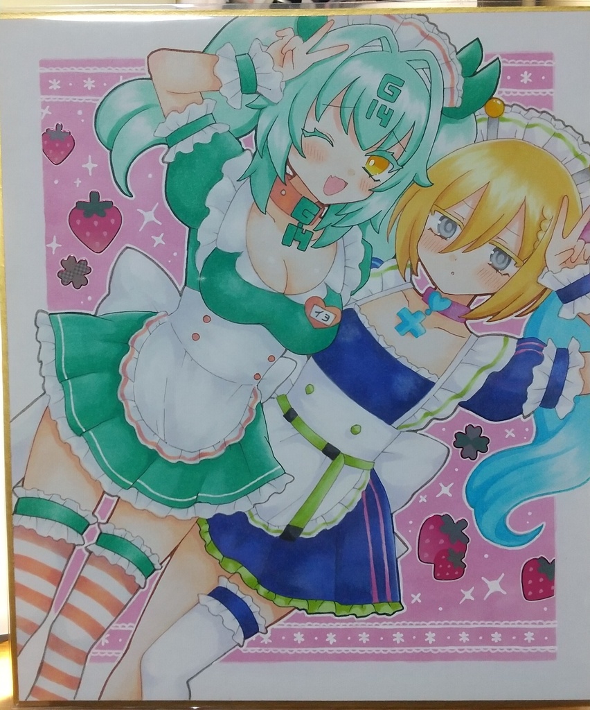 麻雀ファイトガール 手描きイラスト