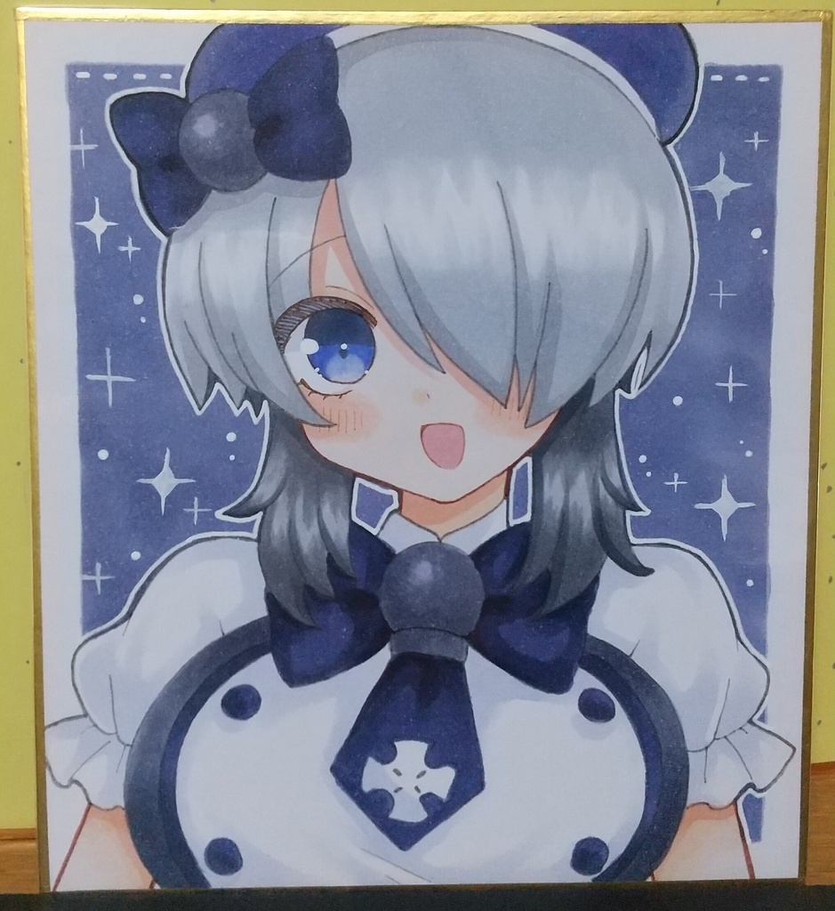 ボンバーガール 手描きイラスト