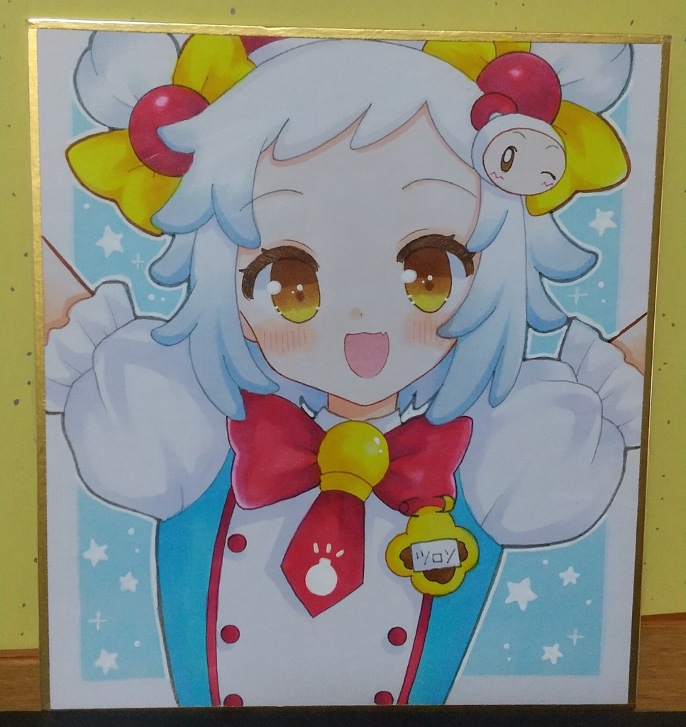 ボンバーガール 手描きイラスト