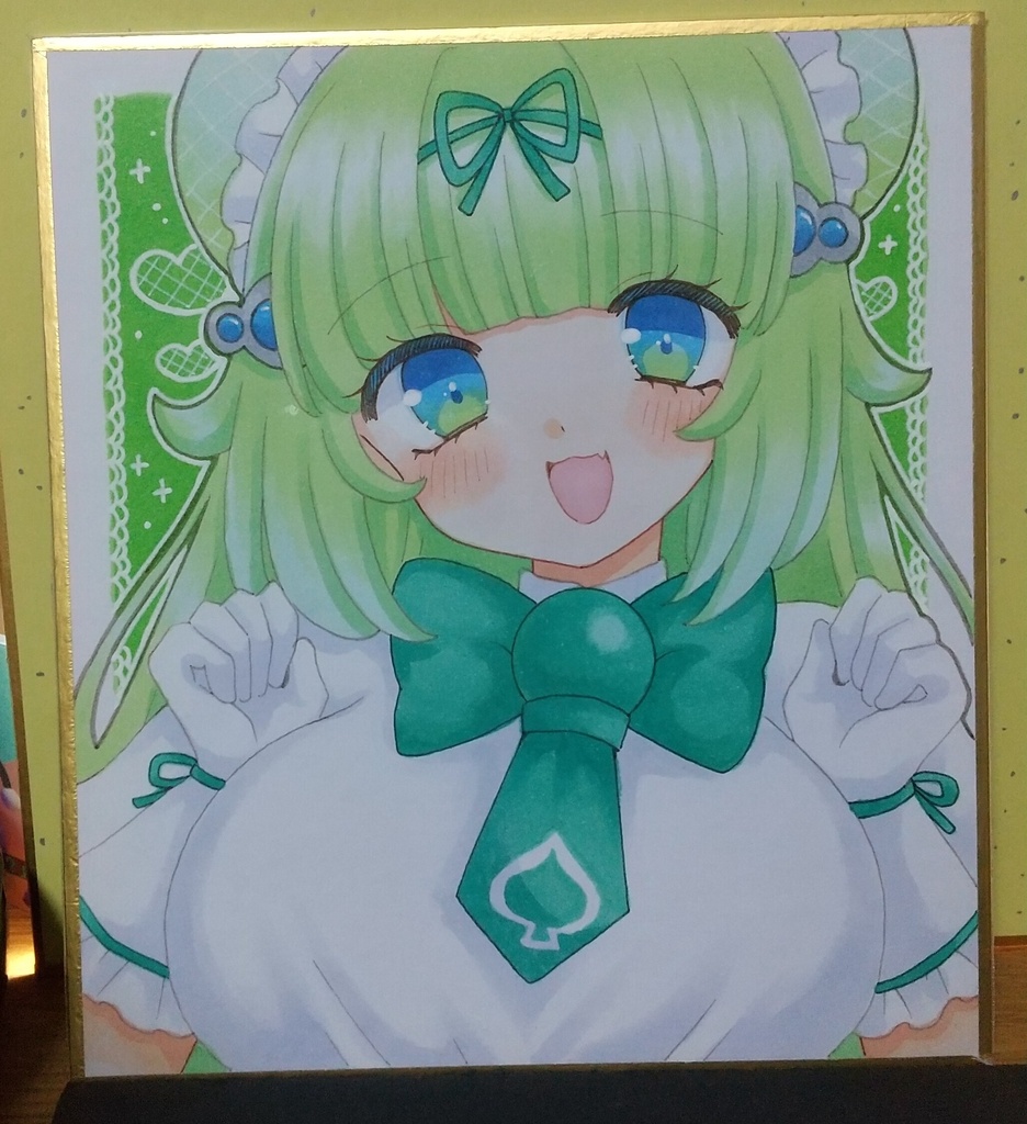 ボンバーガール 手描きイラスト