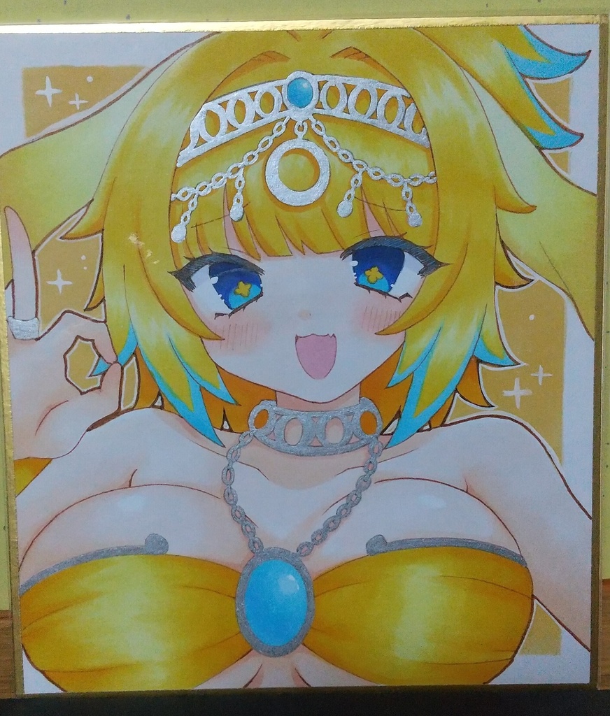 ボンバーガール 手描きイラスト