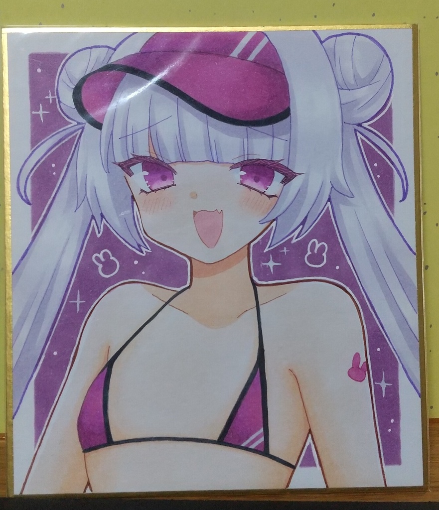 ボンバーガール 手描きイラスト