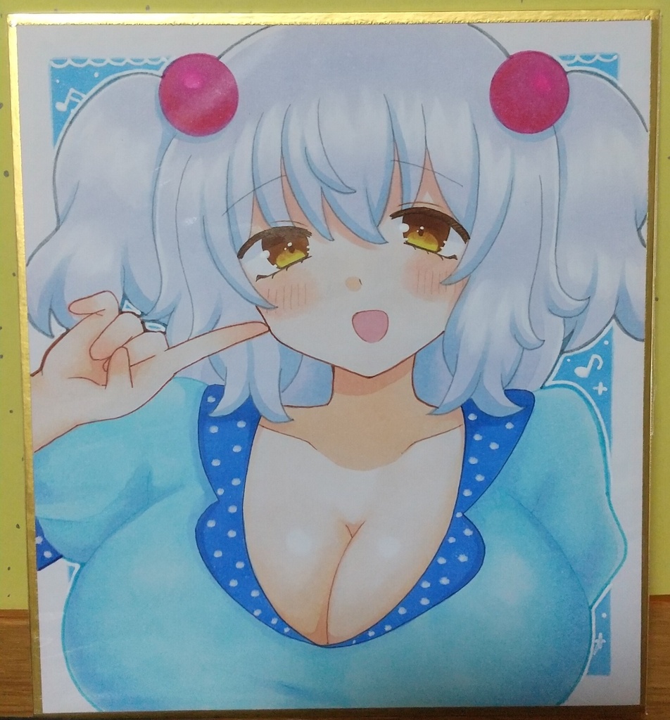 ボンバーガール 手描きイラスト