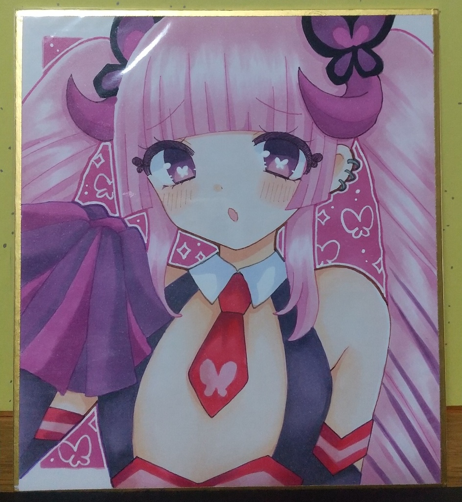 ボンバーガール 手描きイラスト