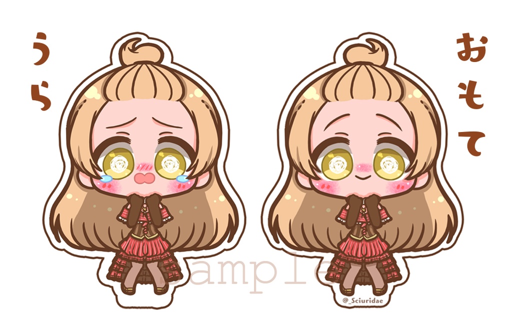 プリレコ7 安積はぐむ 両面アクリルスタンドキーホルダー モモンガと君影草の森 Booth