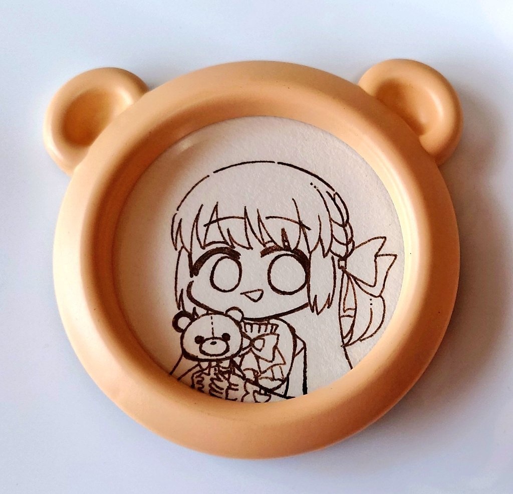 灯花　額装アナログイラスト