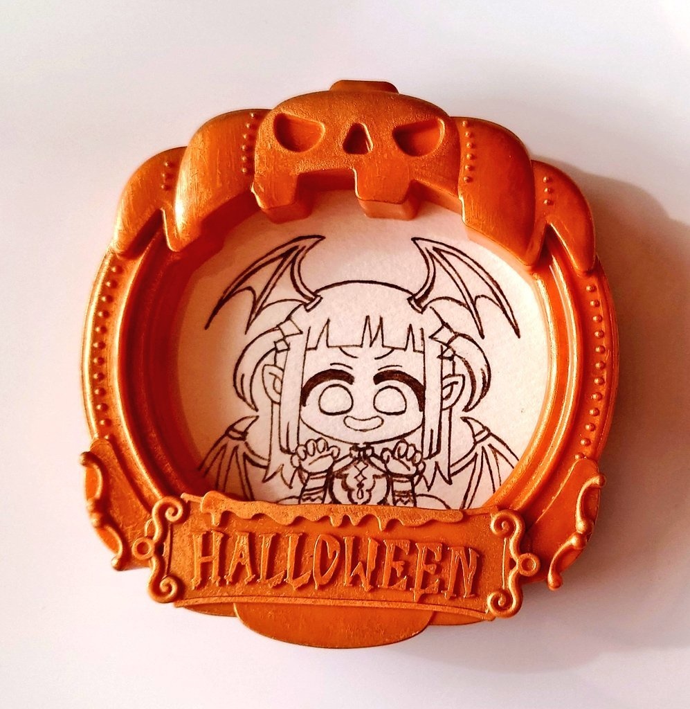 樹里　額装アナログイラスト(画像は未完成の途中の物)