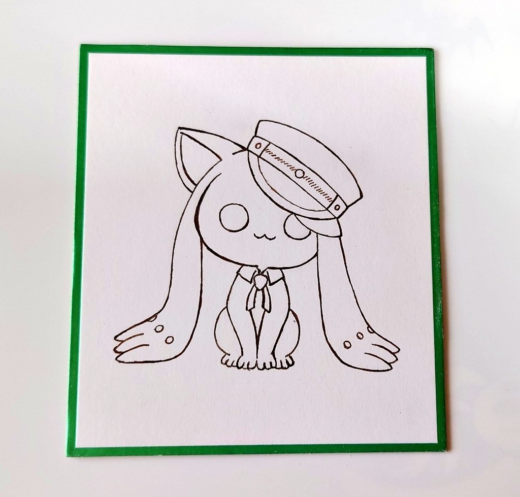 A−Q アナログ小色紙(画像は未完成の途中の物)