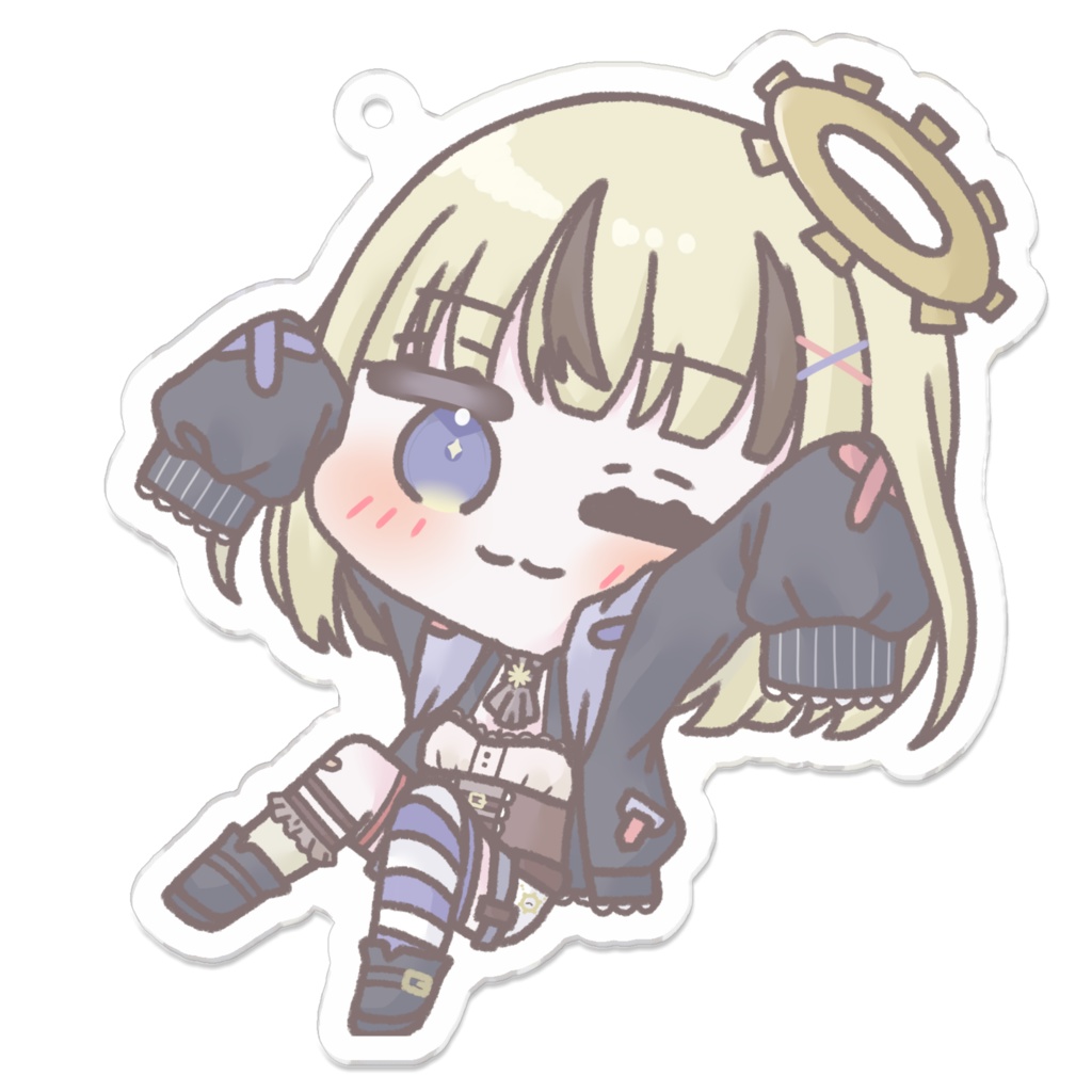 【我楽スピカ】ふんわりミニキャラアクリルキーホルダー