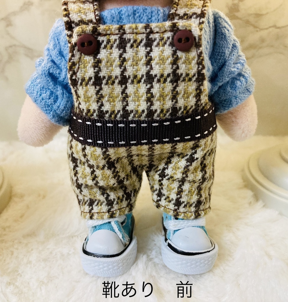 チェックサロペット