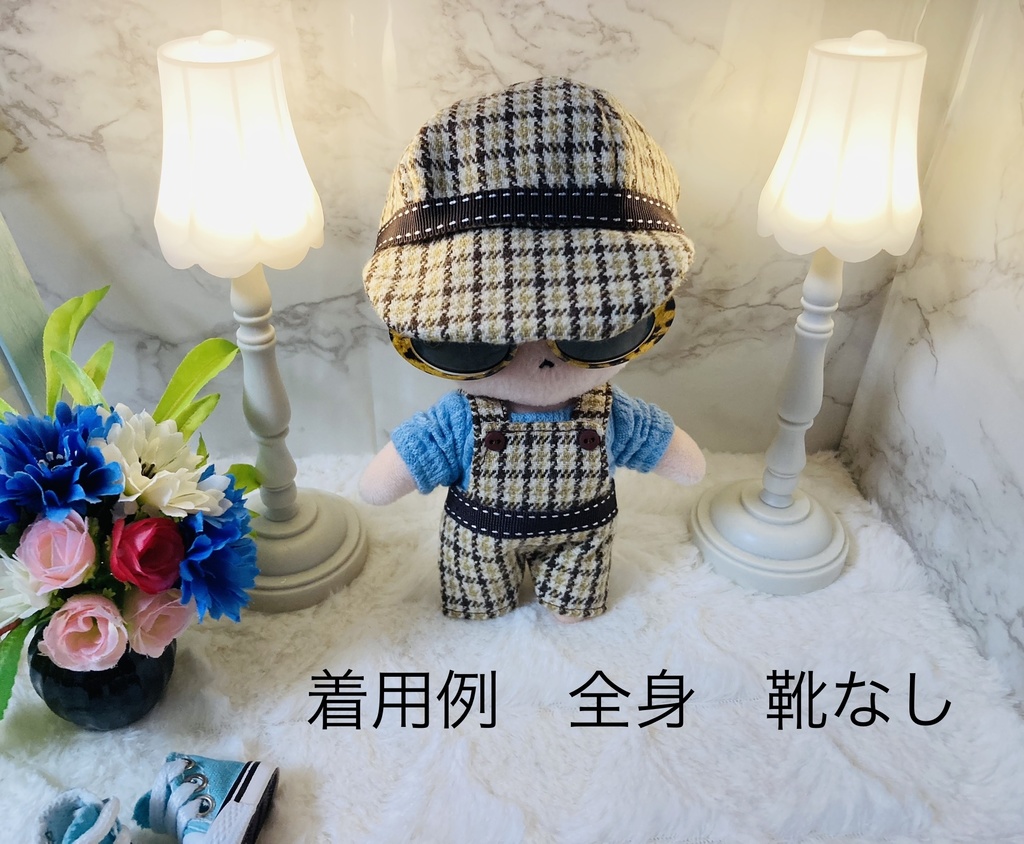 チェックサロペット