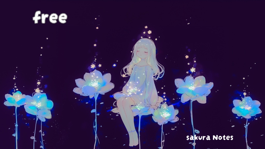 【フリーBGM】「蒼（あお）の花」ヒーリングlo-fi 和 - 作業用・配信用