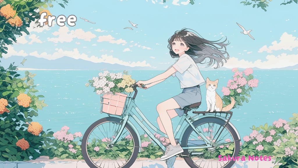 【フリーBGM】「パステル海岸通り」kawaii future bass和 - 作業用・配信用