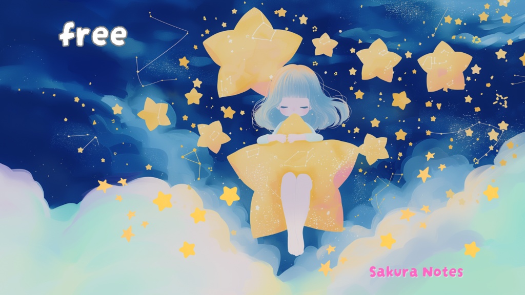 【フリーBGM】「眠い星たち」kawaii future bass和 - 作業用・配信用