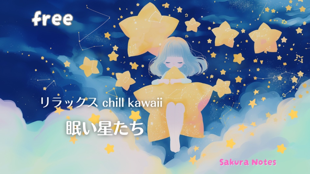 【フリーBGM】星が奏でる和風チルkawaii - [ 眠い星たち ] - 作業用・配信用
