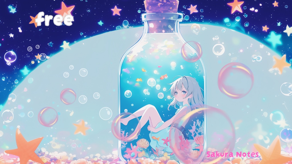 【フリーBGM】「Summer in a Bottle」kawaii future bass和 - 作業用・配信用