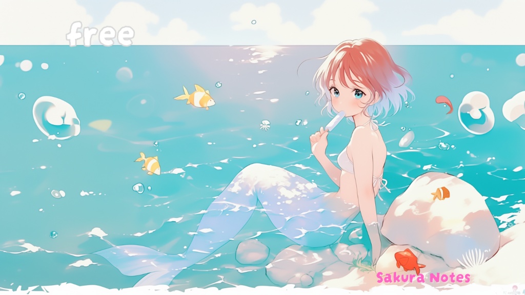 【フリーBGM】「人魚のサマーブレイク」kawaii future bass和 - 作業用・配信用