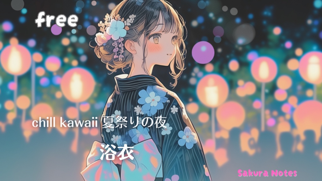 【フリーBGM】明かり揺れる和チルkawaii - [ 夏祭りの夜 Ⅰ 浴衣 ] - 作業用・配信用
