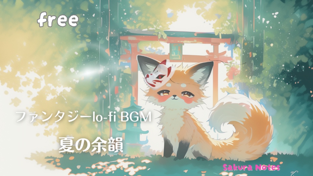 【フリーBGM】lo-fi和ファンタジー - [ 夏の余韻 | ゆめきつね ] - 作業用・配信用