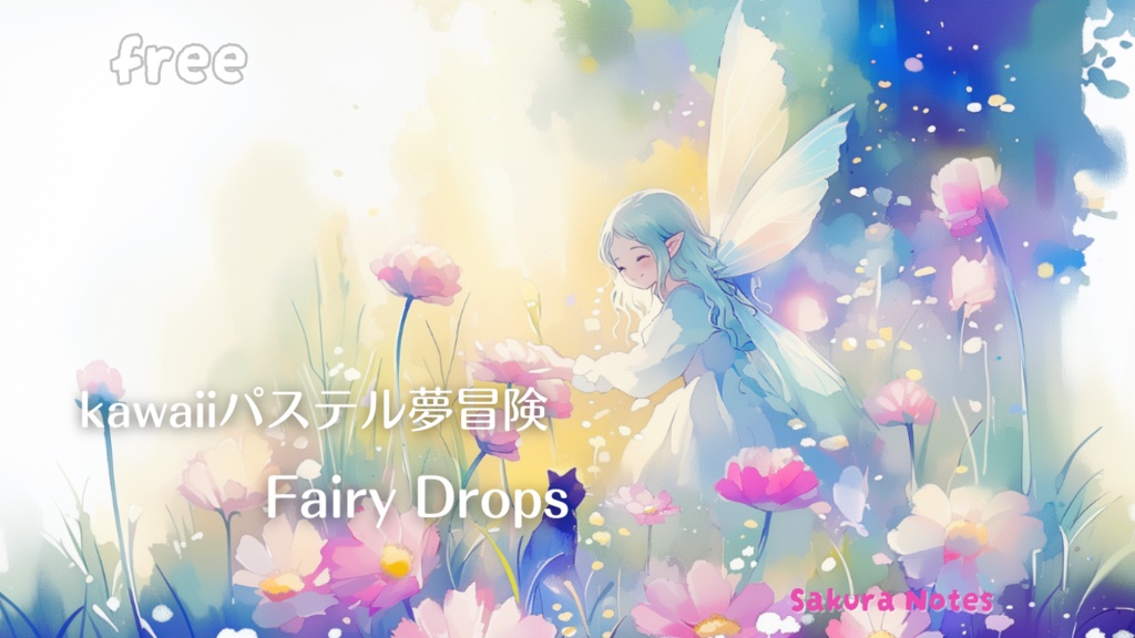 【フリーBGM】kawaiiパステル夢冒険 ep02 - [ 魔法のしずく Fairy Drops ] - 作業用・配信用