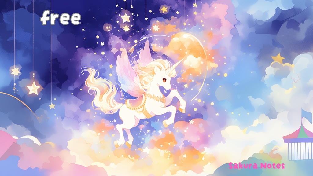 【フリーBGM】月と星のkawaii物語・ベルの夜空 -  [ 星空カルーセル ] - 作業用・配信用
