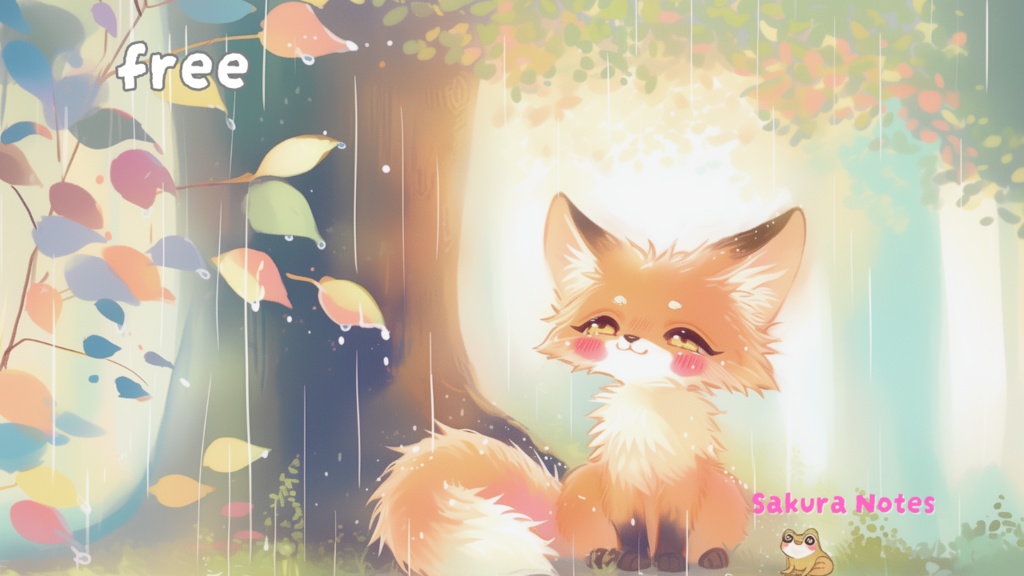 【フリーBGM】アンビエントlo-fi和ファンタジー - [ 森の雨宿り | ゆめきつね ] - 作業用・配信用