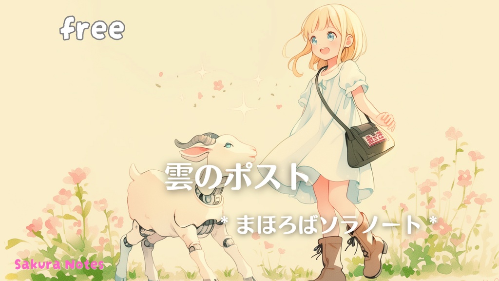 【フリーBGM】雲のポスト《まほろばソラノート》- kawaii / ゆめかわ/ テクノ/  作業用・配信用