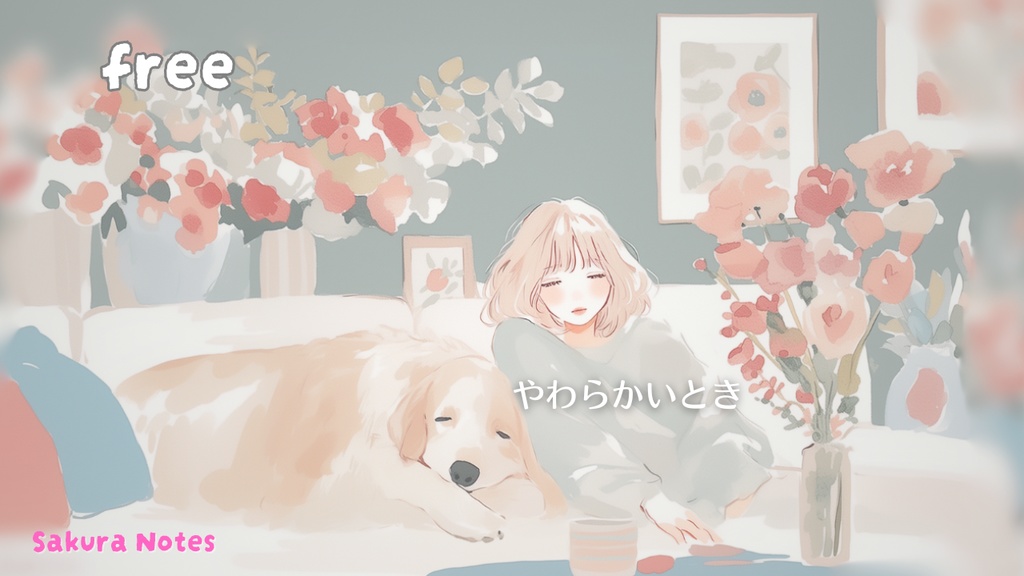 【フリーBGM】 [ やわらかいとき ]   心地いい / chill / kawaii / lo-fi