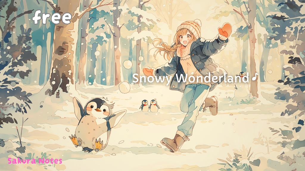 【フリーBGM】[ Snowy Wonderland ]  Pop / 幻想テクノ / ファンタジー
