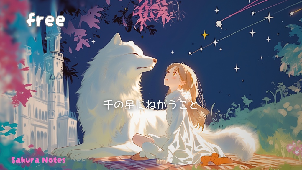 【フリーBGM】 [ 千の星にねがうこと ] ピアノチル / ファンタジー | 作業・配信 | リラックス・癒し