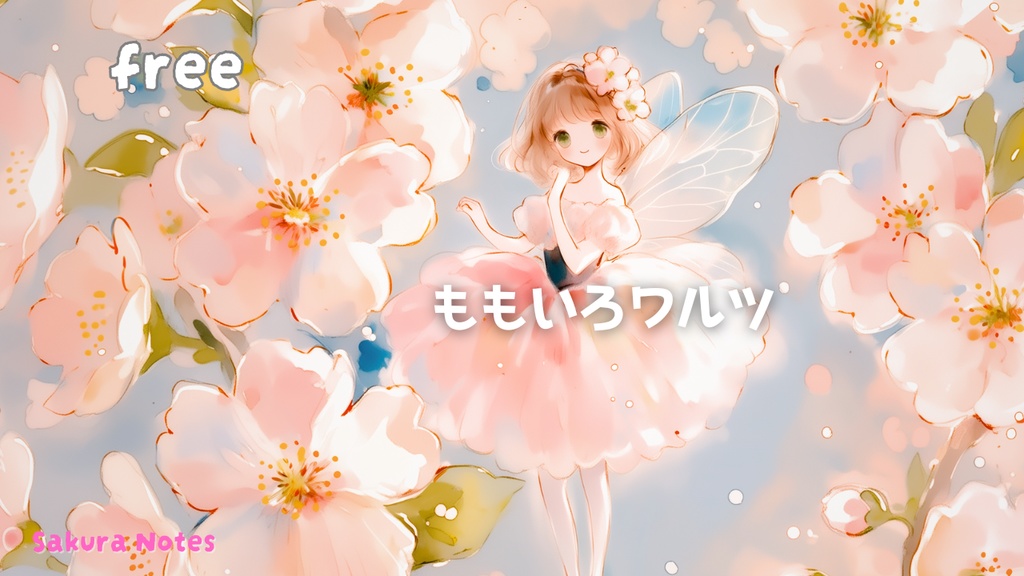 【フリーBGM】[ ももいろワルツ ]  桜 / fantasy / kawaii | 作業・配信 | リラックス・癒し