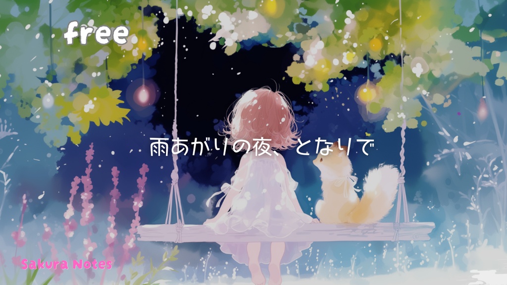 【作業用BGM / フリー】relaxing lo-fi fantasy [ 雨あがりの夜、となりで ]
