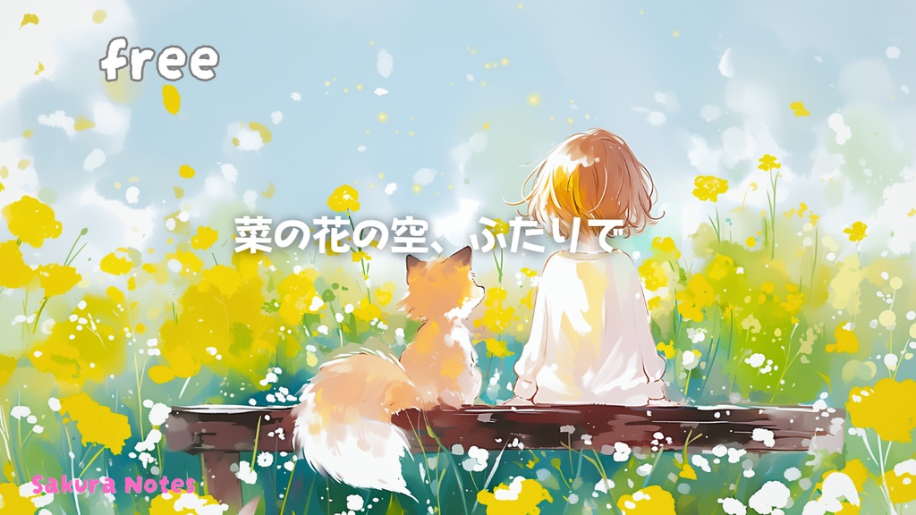 【作業用BGM / フリー】cozy fantasy chill [ 菜の花の空、ふたりで ] 