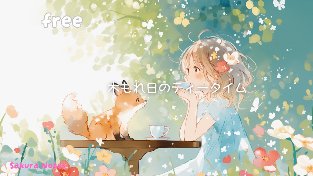 【作業用BGM / フリー】 cozy cafe fantasy [ 木もれ日のティータイム ] - 作業・配信 | リラックス・癒し